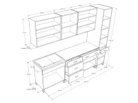 Zsanett konyha 260-72,5 méretrajz